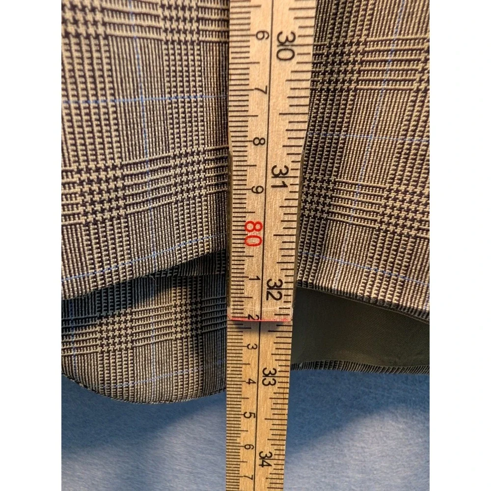 Corbin Suit Mens 48W 42L Tan Glen Plaid 100% Wool 2pc 90s Vintage NWT Defect